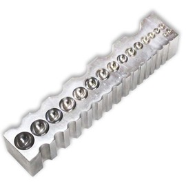 BENCH WIZARD Long Dapping Block | 8" (20.3 cm) x 1.5" (3.8 cm) x 1.5" (3.8 cm) | Multipurpose Design | Ideal for Diverse Jewelry Shaping