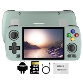 RG405M Pocket Retro Game Handheld Game Console Unisoc Tiger T618 CPU, 4-inch IPS Touch Screen Built-in 4500 mAH Battery 128G TF Card Pre-Loaded 3172 Games Compatible with 5G WiFi and Bluetooth 5.0
