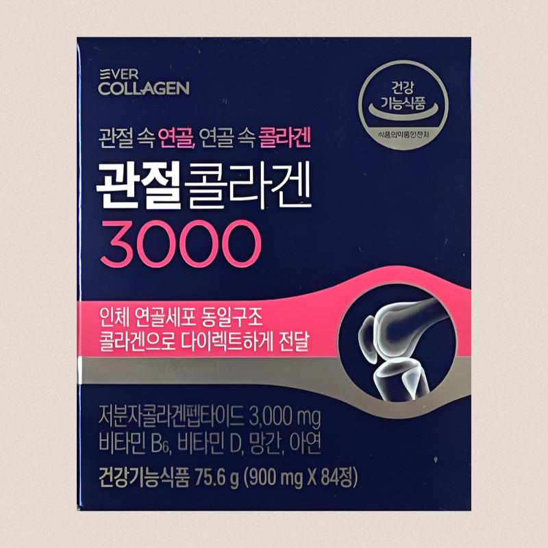 Ever Collagen Joint Collagen 3000 Low Molecule 84 Tablets /