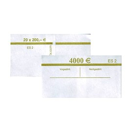 Euro Banknotes | 10 x Banderole 20 x 200 Euro (= 4000€) | For New 200€ Notes of the 2nd Series | Bundle Money Collect Collect Sort Storage Shipping Within 24 Hours