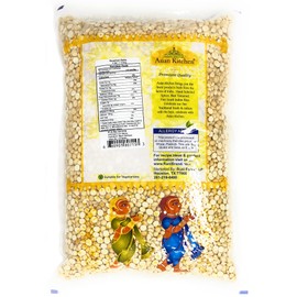 Asian Kitchen Daliya Split (Roasted Split Chickpeas Dalia) 4lbs (64oz) ~ All Natural | Vegan | Indian Origin