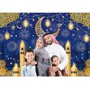Eid Mubarak Decorations Backdrop Blue Happy Ramadan Mubarak Photography Background