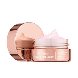 FOREO SUPERCHARGED Mascarilla de Noche con Acido Hialuronico - Crema Hidratante Facial Mujer - Skincare - Vegano - Contorno de Ojos Antiarrugas Mujer 