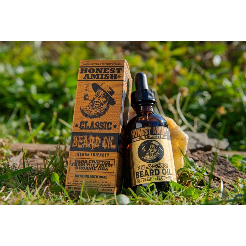 Honest Amish Classic Beard Oil 2 oz