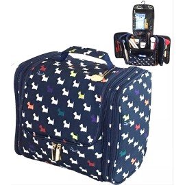 Palcovi Extra Large Capacity Makeup Organizer. Pattern:Doggie