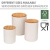 WENKO Maya Storage Tin Made of High-Quality White Ceramic with