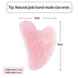 천연 옥 괄사 마사지 도구 - 얼굴 스파 스킨 탄력 관리 물리치료 롤러 [02 카키 녹색] Natural Jade Gua Sha Massage Tool - Face Spa Skin Elasticity Management Physiotherapy Roller [02 Khaki Green]