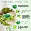 Miniature Green Turtle Figurines 60 Pcs Resin Garden Decor