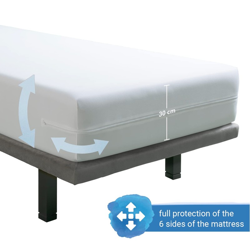 Velfont Mattress Encasement 150x190/200cm King Size Anti-dust mite Breathable and