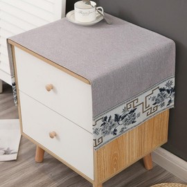 YUZHANGHE End Table Cover Nightstand Cover Table Cover Bedside Tablecloth Side Table Cover Bedside Table Cover Bedside Table Cloth(15.7 * 39.4 inches) ﻿