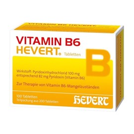 Vitamin B6 Hevert for the Therapy of Vitamin B6 Deficiency States, Pack of 200 Tablets