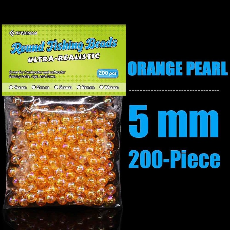 XFISHMAN-Fishing-Beads-for-Fishing-Rigs-Lures-Salmon-Trout-Steelhead-Beads-Saltwater-Freshwater-Bead-5mm 6mm 8mm Assorted
