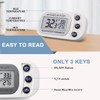 Digital Frigerator Thermometer, Waterproof Fridge and Freezer Thermometer 2 Pack,