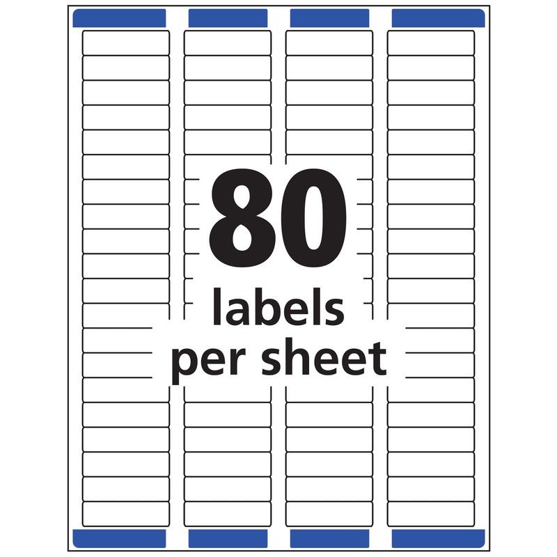 Avery Printable Return Address Labels with Sure Feed, 0.5" x