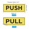 PATIKIL Push Pull Sticker Sign, 2 Pcs 6"x2.4" Self Adhesive