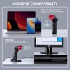 TEEMI Bluetooth Barcode Scanner with Smart USB Cradle Wireless UPC