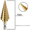 3DBUYER High Speed Step Drill Bit 4-22mm HSS 4241 Hex