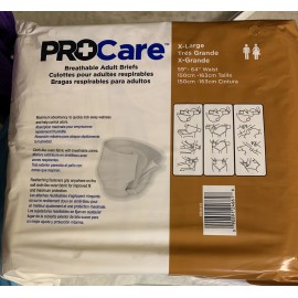 ProCare Adult Brief Tab Closure XL 15/pack