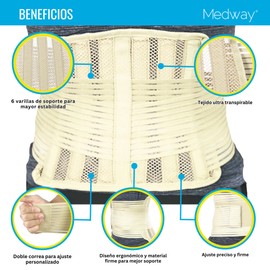 MEDWAY | Faja Sacrolumbar Flexible transpirable Color Beige