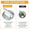 MOOTVGOO 4 Pack 7733P410-60 Cooktop Burner Knobs, Chrome Plated Plastic