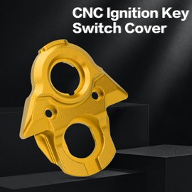 LKV Surron Ignition Key Switch Cover CNC Dirt Bike Key Ring Cover Trim Key Set Ignition Lock Cylinder Switch Cover Yellow Compatible with Sur Ron Light Bee S X LBX X160 X260