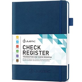 JUBTIC Registros De Cheques Para Chequera Personal (7.5 X 10 ³), Libro Mayor De Contabilidad Para Pequeñas Empresas, Registros De Transacciones De Lib