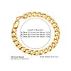 Men's Bracelet Mens Gold Bracelet Cuban Link Bracelet for Men