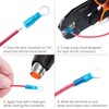 Wirefy 90 PCS Heat Shrink Ring Terminals #10 - a