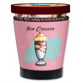 Mugzie - Ice Cream - Pint Sized - Deluxe Thick Neoprene Cozy Sleeve Cover Insulator - Ice Cream Soda