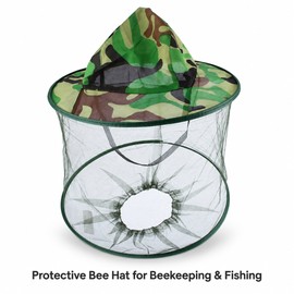 Protective Bee Hat for Beekeeping & Fishing – Insect Mesh Face and Neck Cover for Outdoor Activities