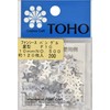 TOHO F10-500 Spangle, Star, Approx. 0.4 inches (10 mm), Silver,