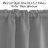 NICETOWN Silver Grey Valances for Windows, Rod Pocket Window Valances