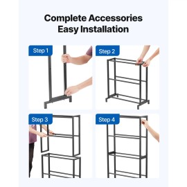 5 Tier Heavy Duty 3D Printer Filament Storage Rack Accessory Shelves for 3D Printing Filament Spool HoldersDefault: Default