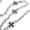 UNIQSUM Maltese Cross Charm wallet chain Biker Punk Key chain