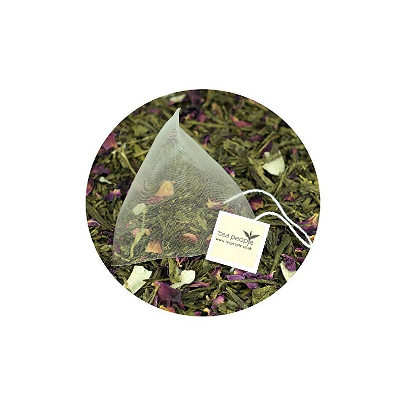 Tea People Coconut Rose Green, 100 Tea Pyramids in Small