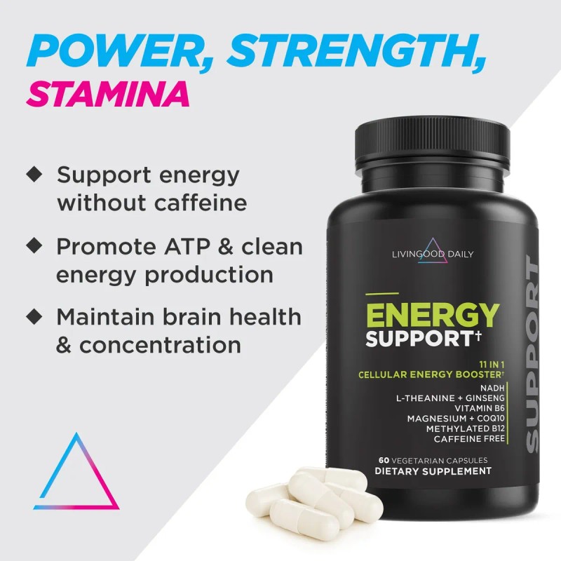 Livingood Daily Energy 60 Cápsulas Vitaminas B6 B12