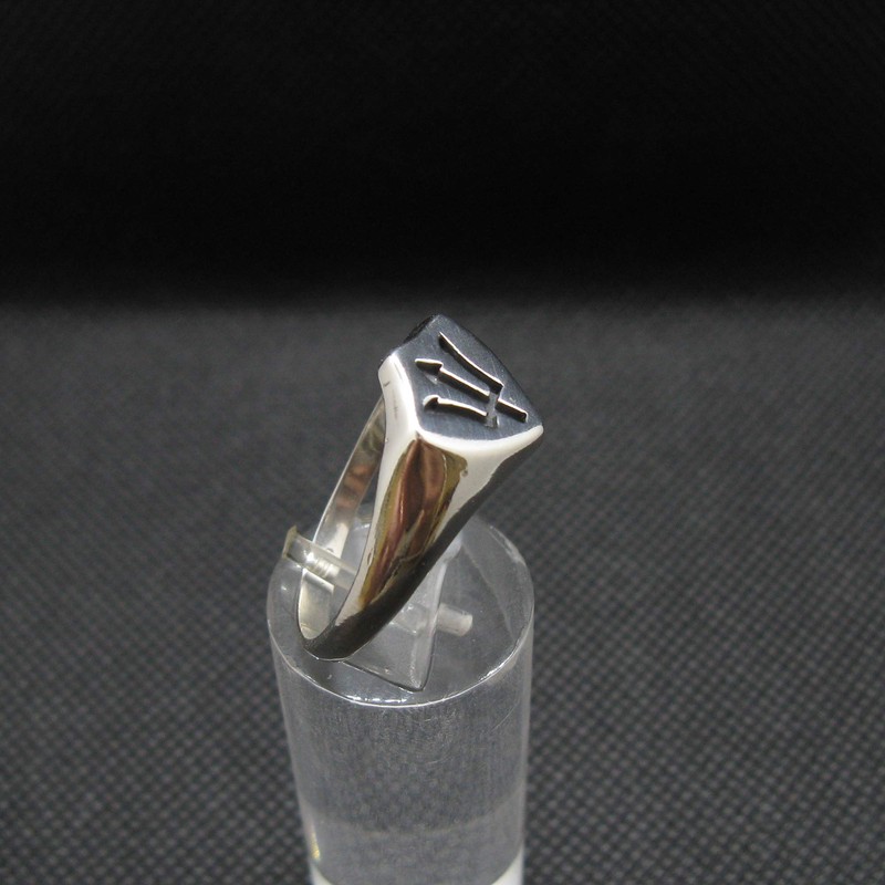 Sterling Silver Ring Poseidon Symbol Trident Solid Genuine Hallmarked 925