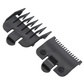 Hair Guard Combs, Hair Clipper Guard Cutting Guides Plastic Hair Clipper Guide Combs for Travel for Home for Salon (Black)