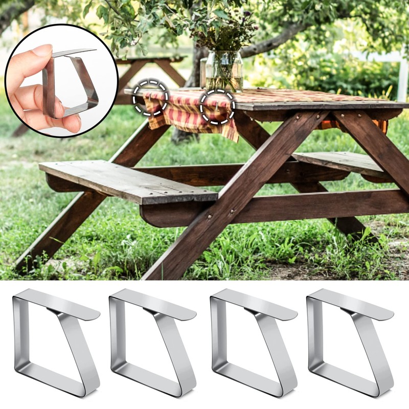 Brelet 16 Pieces Tablecloth Clip Stainless Steel 5 x 4