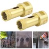 2Pcs Diamond Hole Saw Opener Brazing Drill Bit Drilling Marble