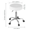 450 LBS Capacity Height Adjustable Thickened PU Leather Swivel Stool