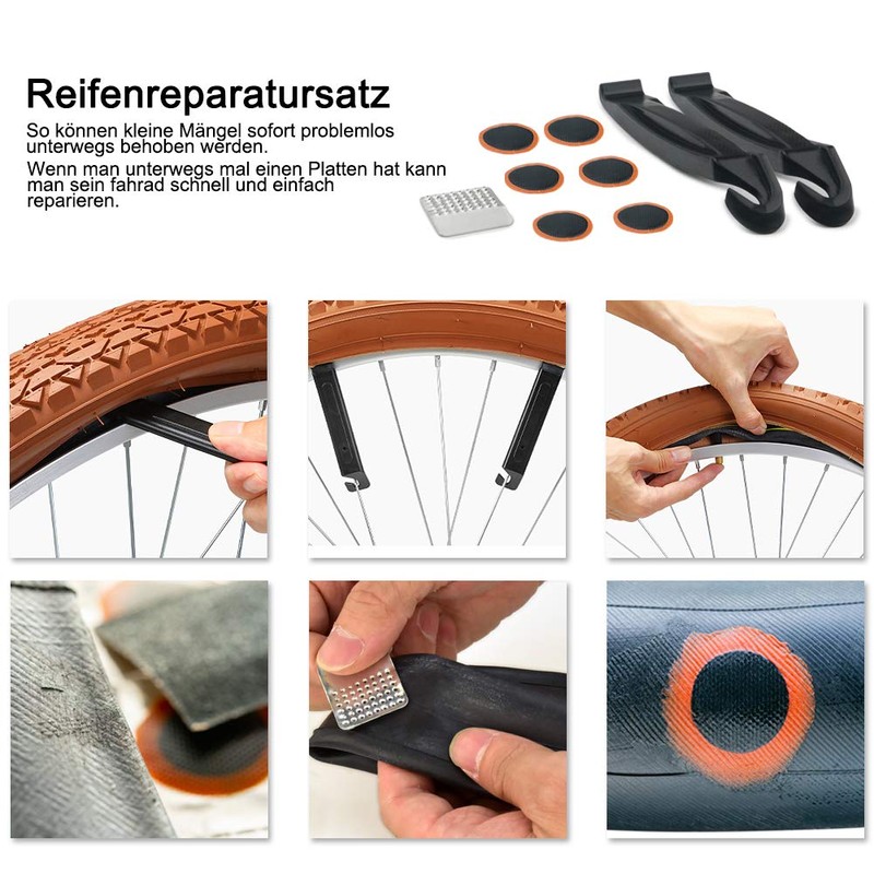 Bicycle Saddle Bag with Bicycle Pump and Bicycle Repair Set,