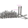 40PCS Perm Rods For Short Hair Grey Small Perm Rods