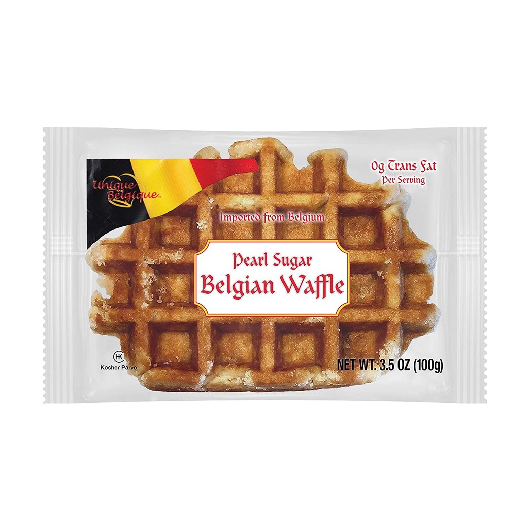 Authentic Imported Pearl Sugar Belgian Waffles (Traditional, 100g 15ct.)