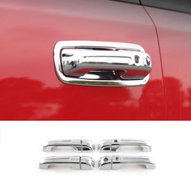 KELEIMAI Car Accessories Fit for Dodge Ram 1500 2024 2023 2022 2021 2020 2019 Door Handle Cover Trims （Chrome Silver with Smart Hole ABS 8PCS