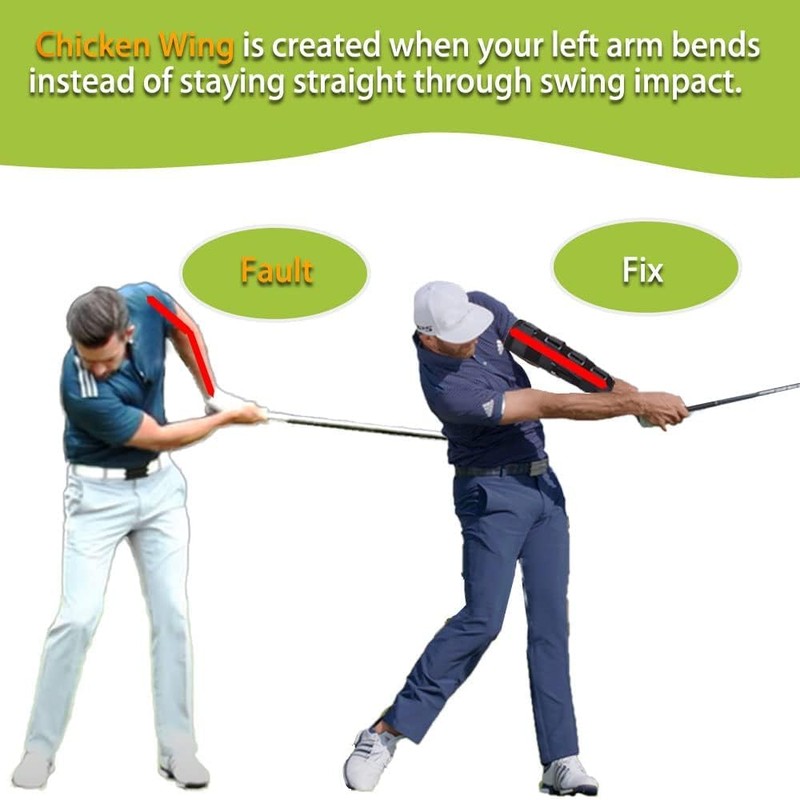 JUNNEE Golf Training Aid with Elbow Support, Golf Accessories Straight