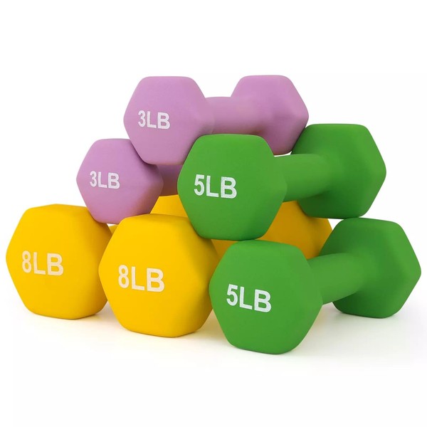 Venbytech for Easy Workout Dumbbell Set Coated Home Gym Weight