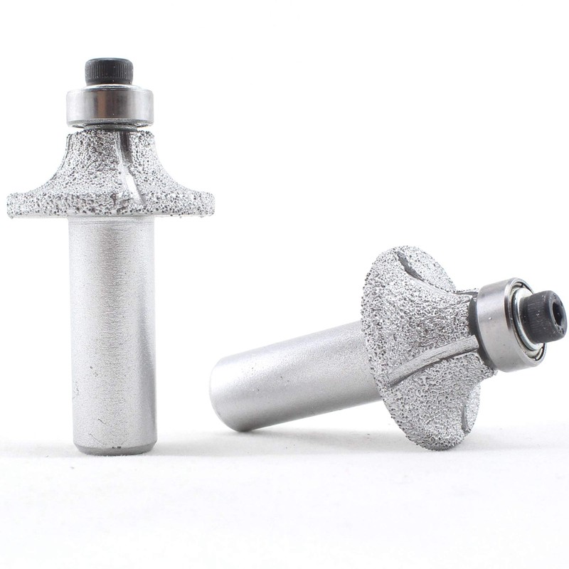 ILOVETOOL Head Radius 8mm Diamond Brazed Router Bit 1/2-Inch Shank