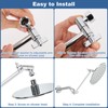 Stainless Steel Shower Extension, 10 Inch Adjustable Shower Extender Arm,