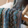 Fennco Styles Boho Zigzag Throw Blanket – 50" x 60"